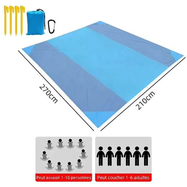 SandiGo Tapis De Plage Anti Sable