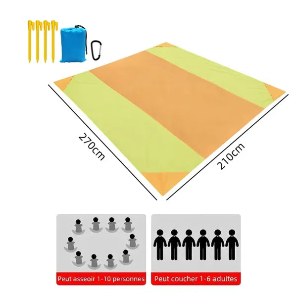 SandiGo Tapis De Plage Anti Sable