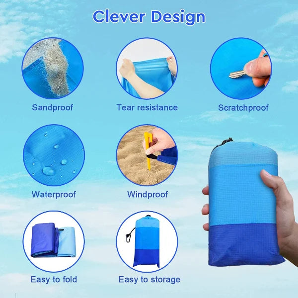 SandiGo Tapis De Plage Anti Sable