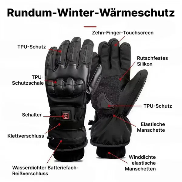 BeHeat Beheizbare Motorradhandschuhe - DE-01