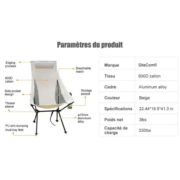 Campora Chaises de Camping