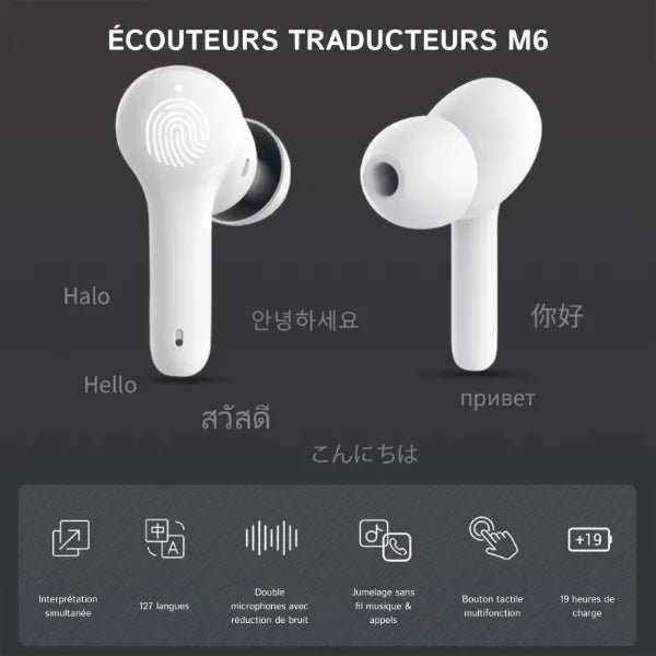 LinguaPods Écouteurs Traducteurs FR4