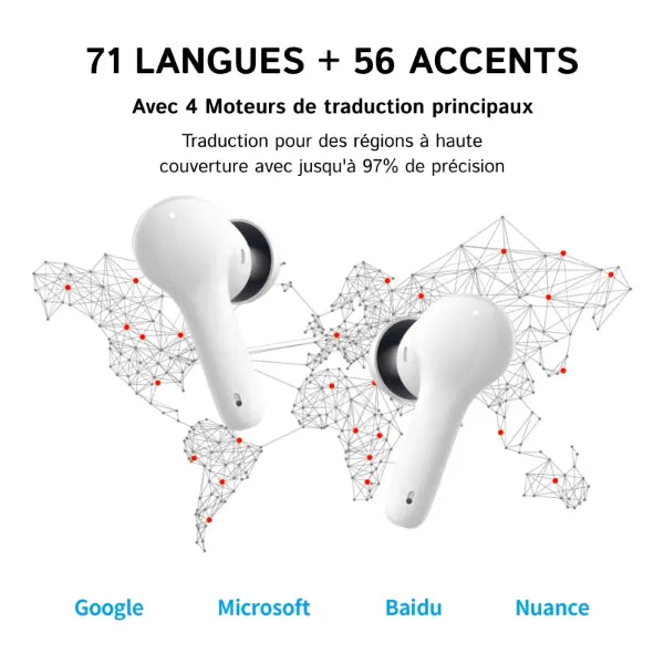 LinguaPods Écouteurs Traducteurs FR4