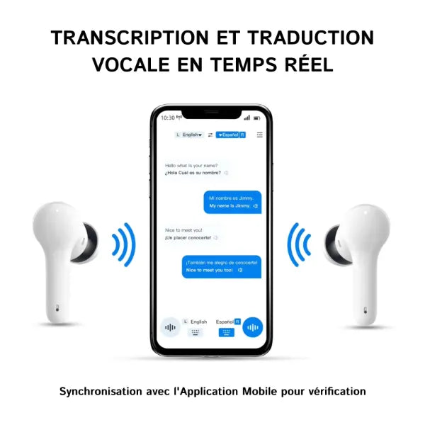 LinguaPods Écouteurs Traducteurs FR4
