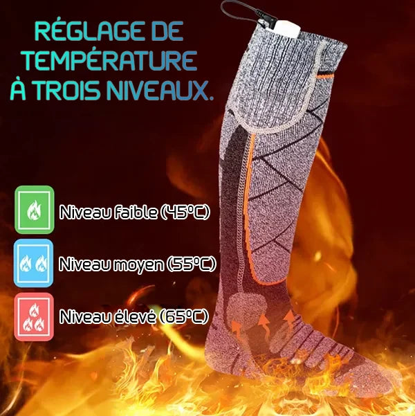 HeatSox Chaussettes Chauffantes