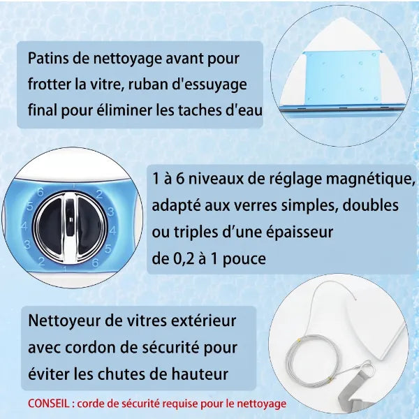MagniClean Lave Vitre Magnetique FR04