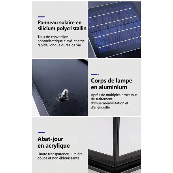 LumiCour Lanternes Solaires Extérieures