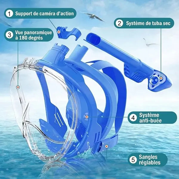 SnorMask Masques de Plongée