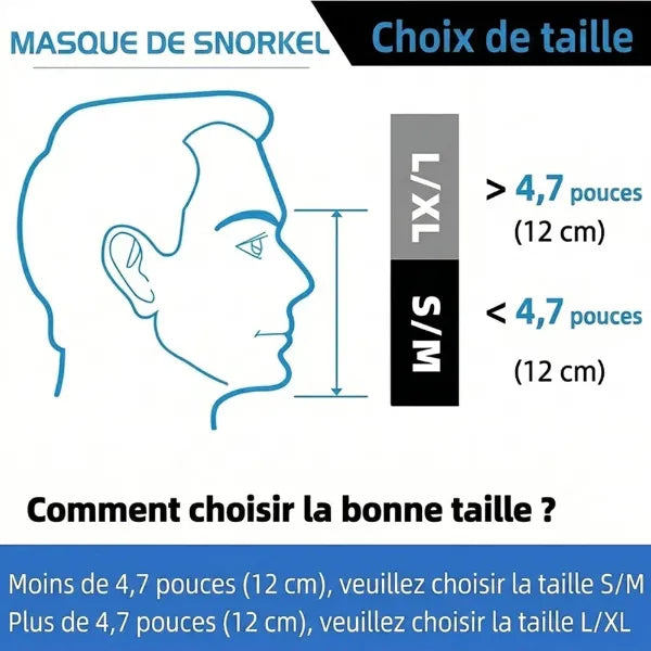 SnorMask Masques de Plongée