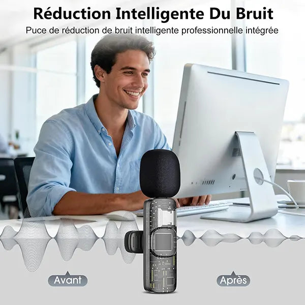 VoxAir Microphone Cravate Sans Fil