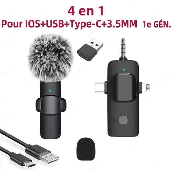 VoxAir Microphone Cravate Sans Fil