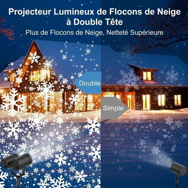 NoëlGlow Projecteurs de Noël Extérieurs FR04