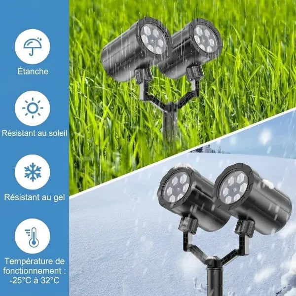 NoëlGlow Projecteurs de Noël Extérieurs FR04