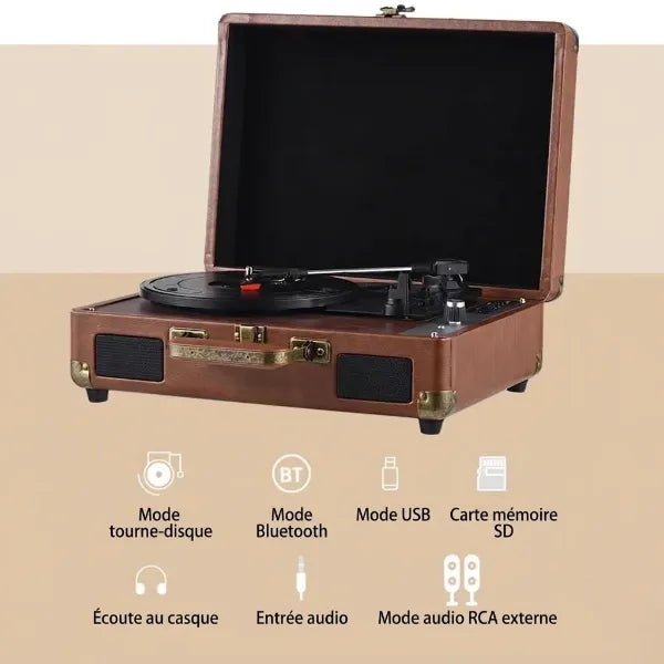 Vinylora Tourne Disque Vintage FR04